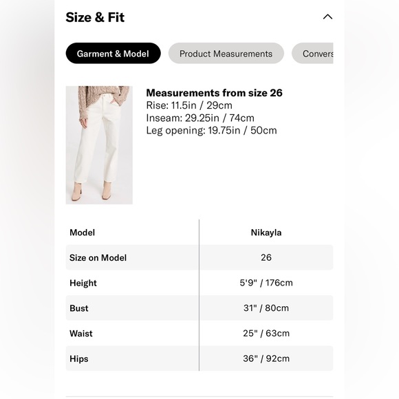 NWT Levi’s Dad Utility Jean in Ecru - Size 24 - Picture 5 of 9